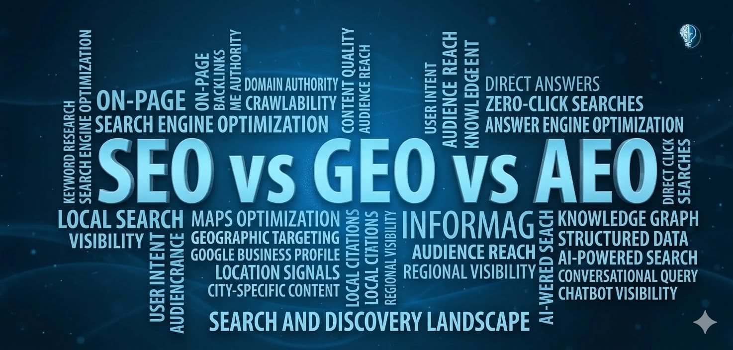 SEo vs Aeo vs Geo